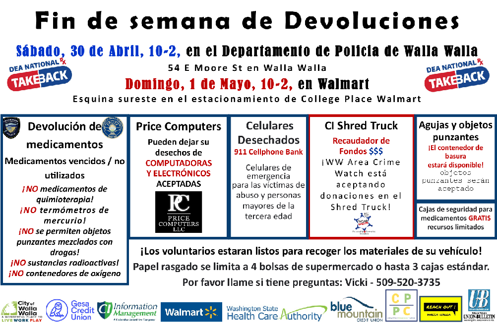 Take Back Weekend on May 1, 2022