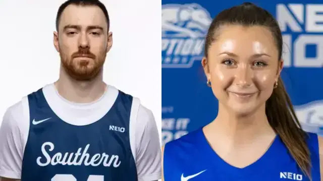 Evan Gutowski and Lauryn Wright