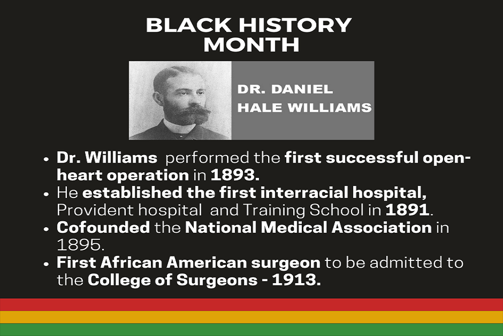 Hampton Regional Medical Center in affiliation with MUSC Health: Meet Dr. Daniel Hale Williams!