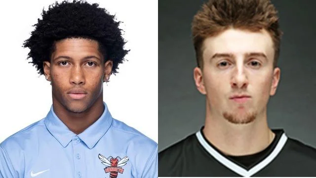 Which former North New Castle News area high school standouts will be in action on Sunday, April 13?