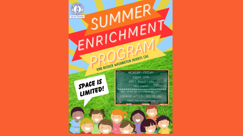 City of Columbia hosts Summer Enrichment Program on June 5-August 4, 2023