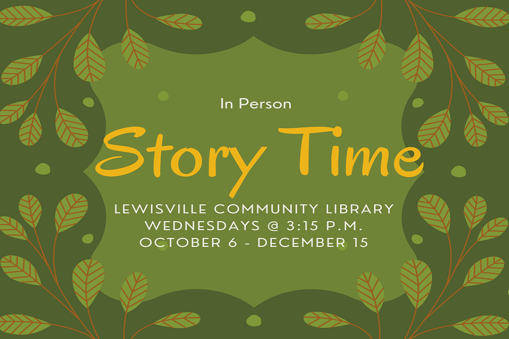 Lewisville Public Library: In Person Story Time