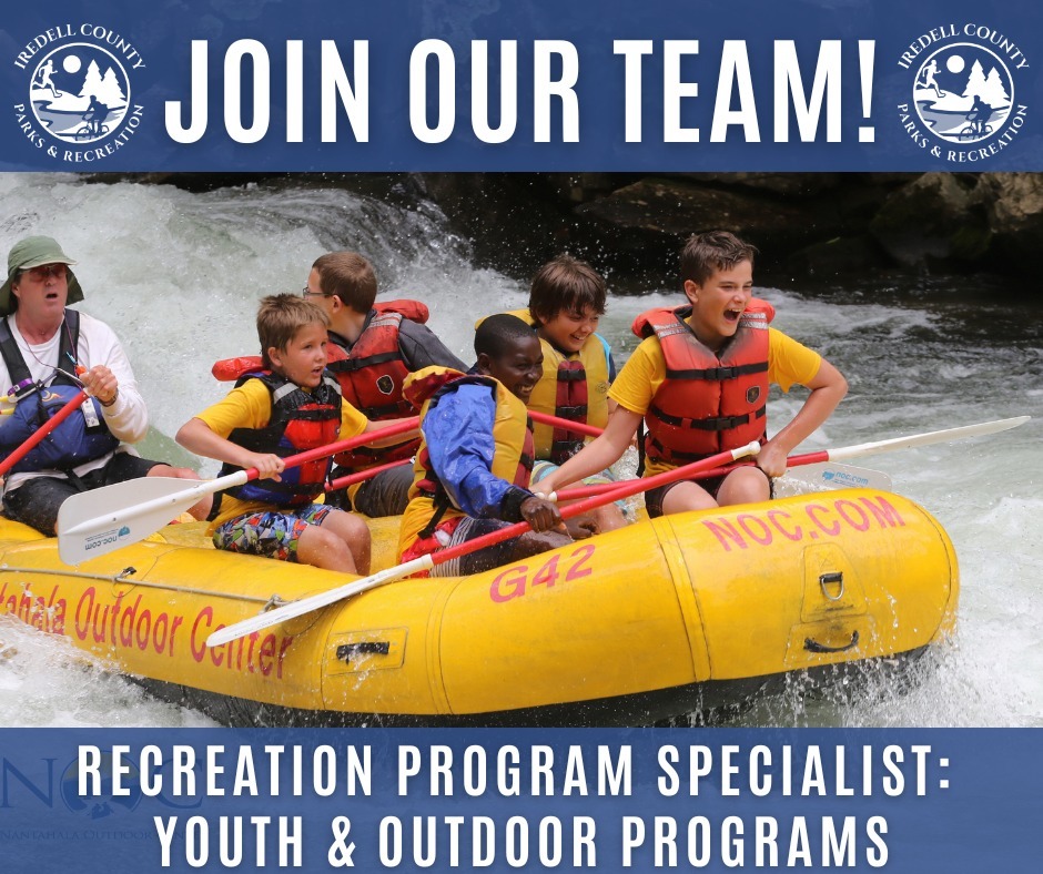 COUNTY OF IREDELL PARKS AND RECREATION DEPARTMENT: Hiring for Youth & Outdoor Programs Specialist