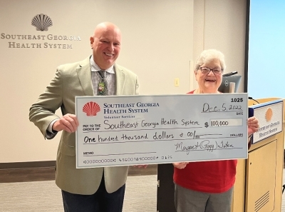 Volunteer Services Present 0,000 to Southeast Georgia Health System