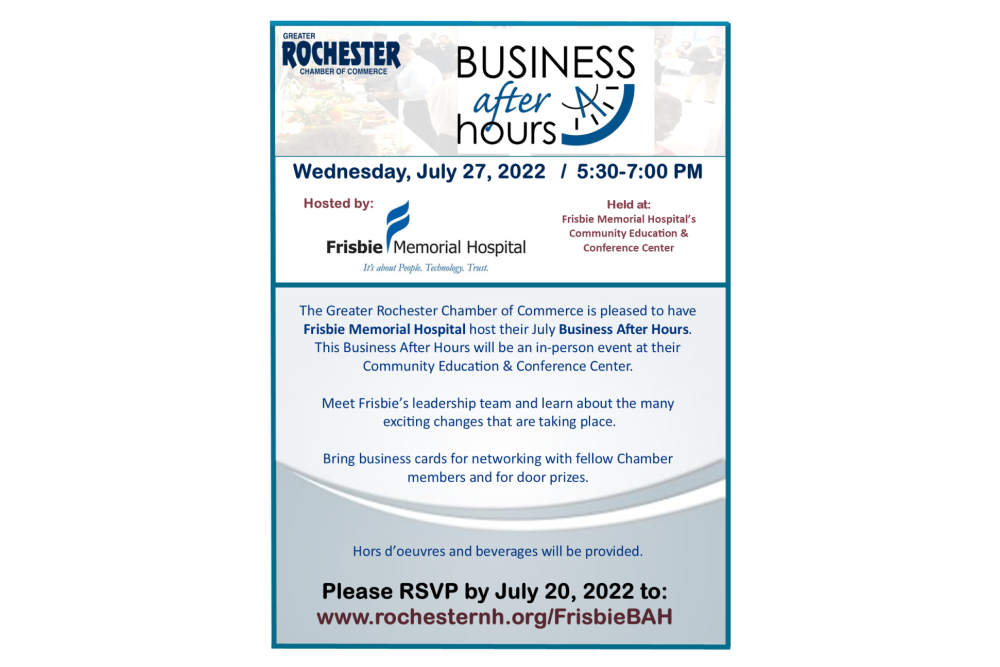 Business After Hours-Frisbie Memorial Hospital