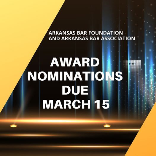Award Nominations due March 15