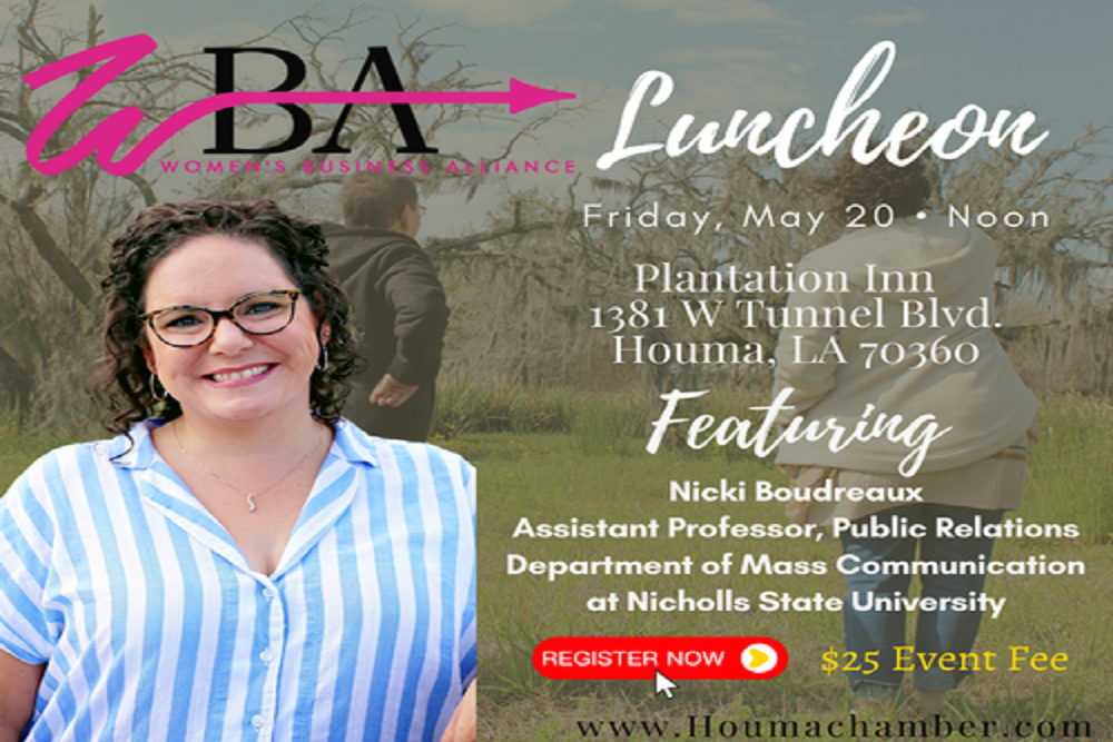 WBA Luncheon – Nicki Boudreaux Assistant Professor, Public Relations at NSU