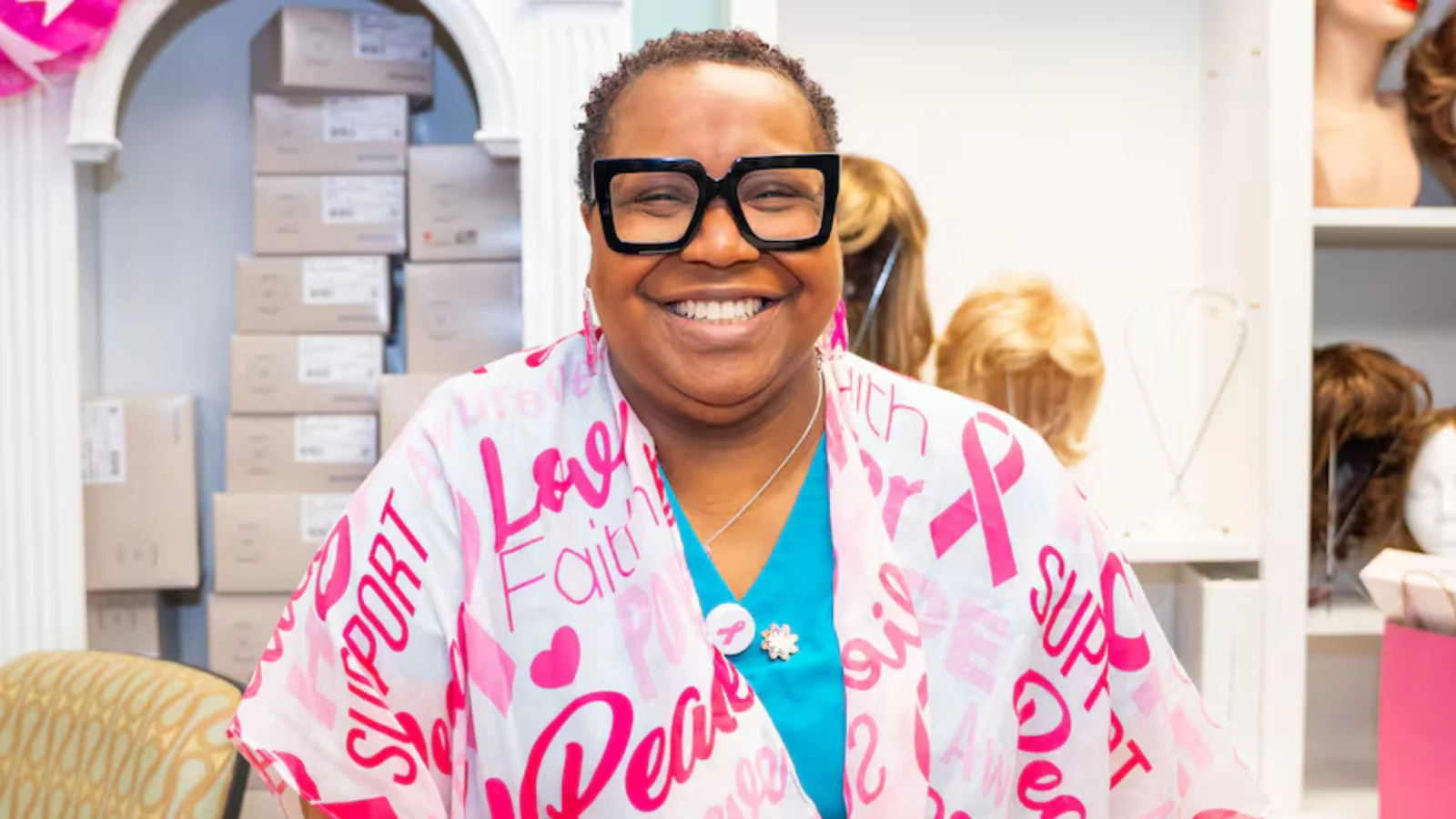 Monique Wilson, Cancer Care Coordinator at the Phoebe Cancer Center Boutique and a breast cancer survivor