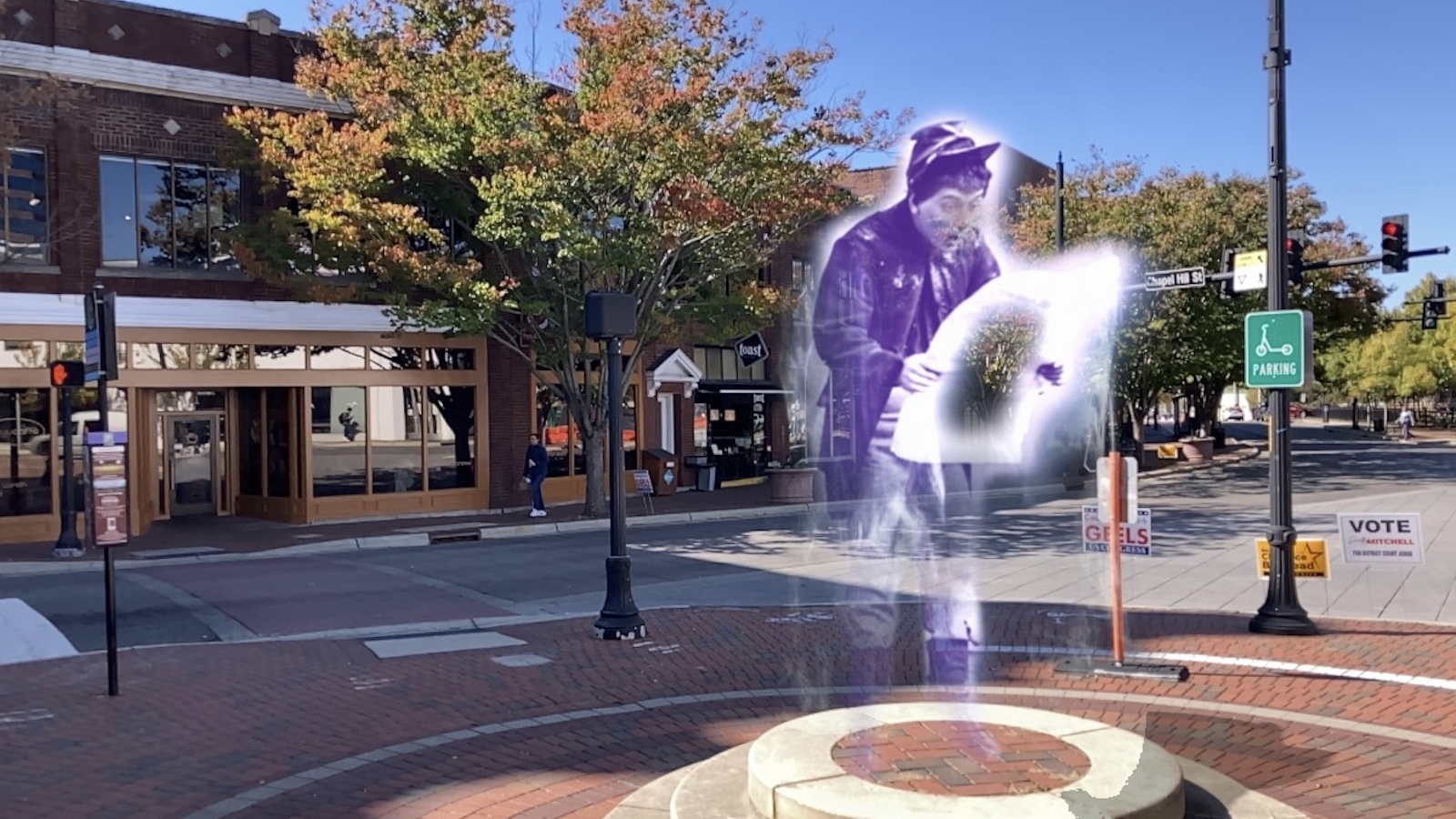 Klinck on AR Ghost Hunt: ‘They’re all these kind of whimsical little guys scattered around downtown’