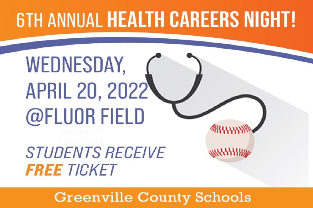 Greenville County School District: Health Careers Night at the Greenville Drive