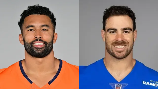 Justin Strnad and Tyler Higbee