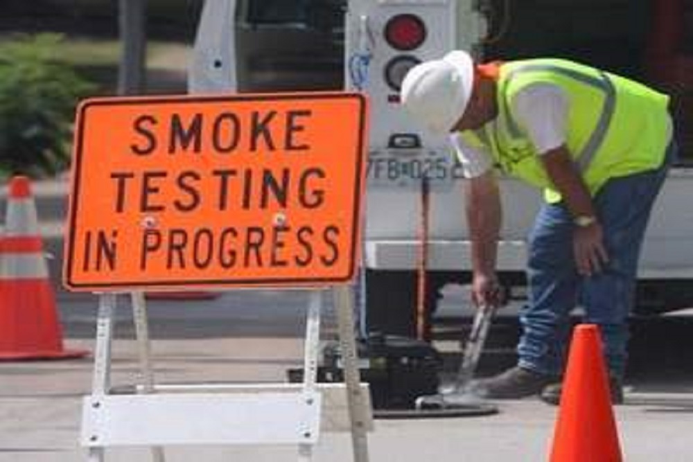 CITY OF ELIZABETH: Notice of Smoke Testing Sewer Lines CITY OF ELIZABETH: Notice of Smoke Testing Sewer Lines