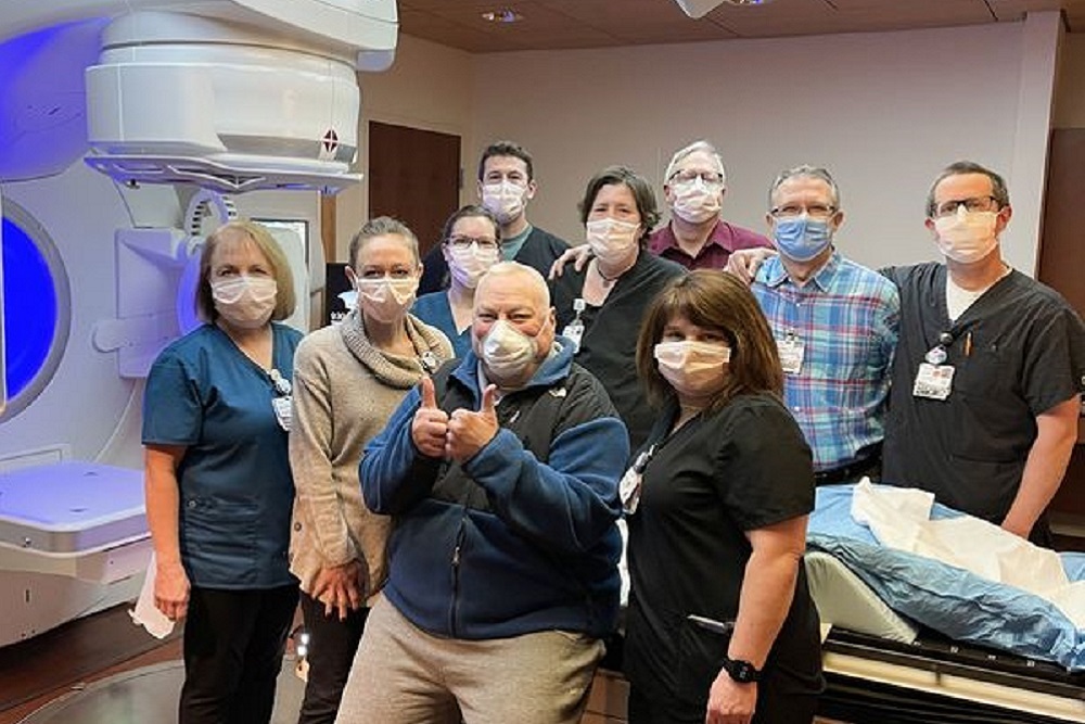 Dr. John S. Campbell will be the first patient treated with the new Elekta Linear Accelerator in the Augusta Health Center for Cancer & Blood Disorders.