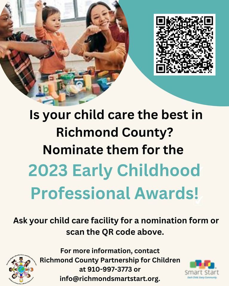 RICHMOND COUNTY CHAMBER OF COMMERCE: 2023 Early Childhood Professional Awards!