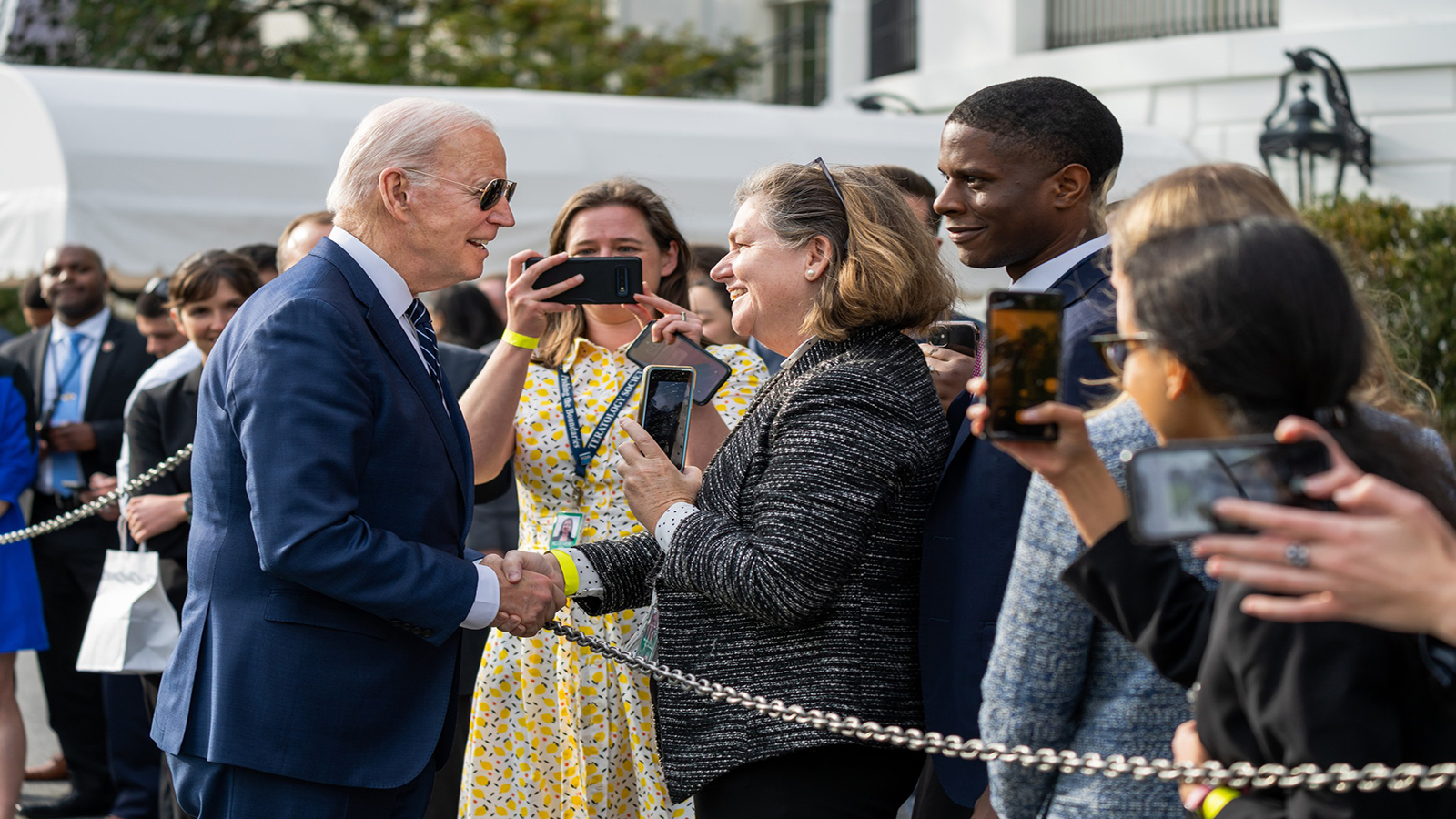 President Joe Biden greets supporters at the White House. - Joe Biden/Facebook President Joe Biden greets supporters at the White House. - Joe Biden/Facebook