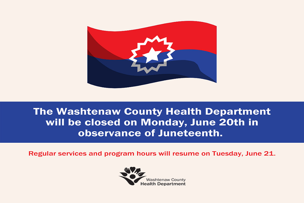 We will be closed on Monday, June 20