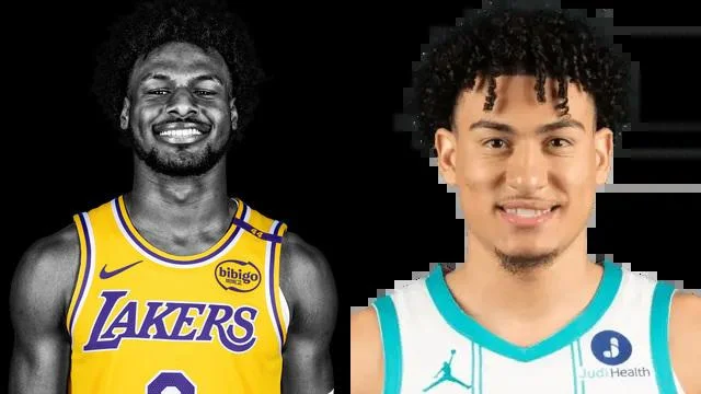 Bronny James and KJ Simpson