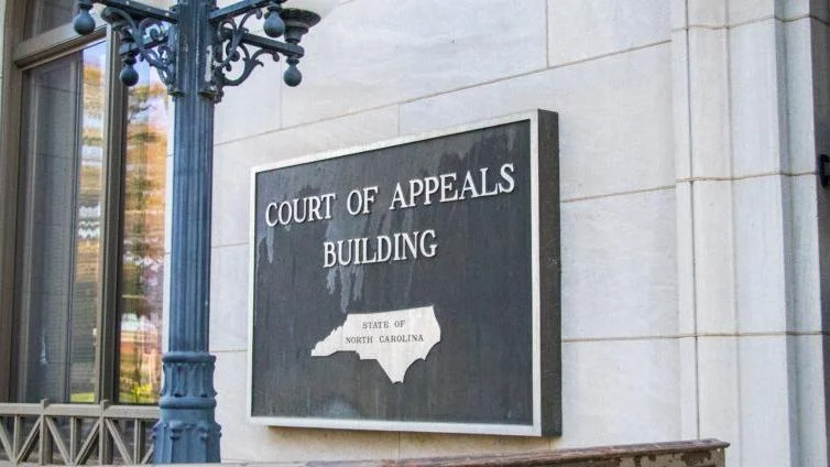 North Carolina Court of Appeals Sign North Carolina Court of Appeals Sign