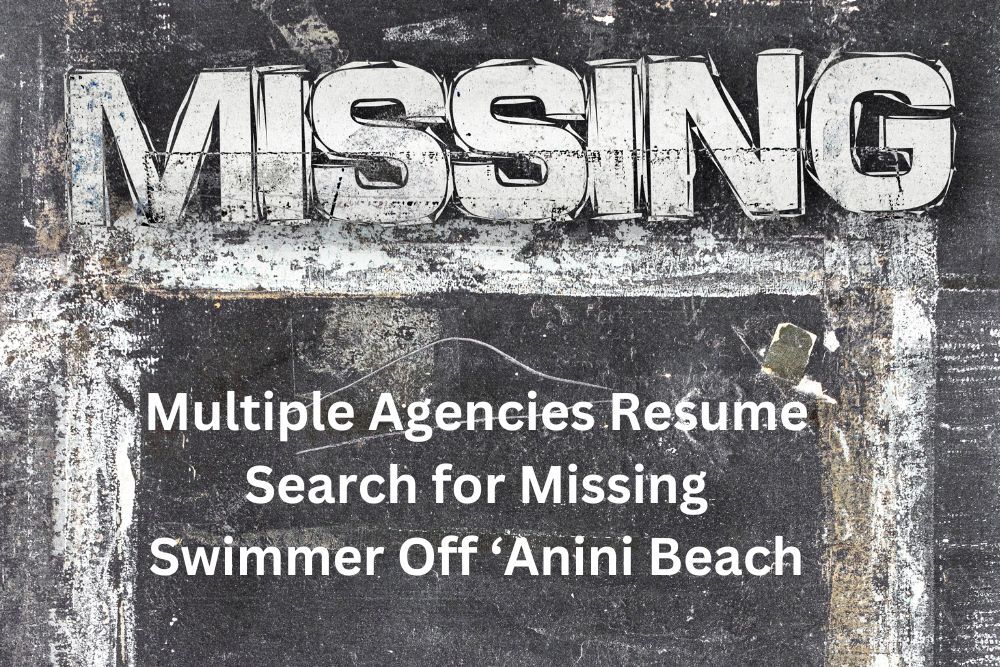 Multiple Agencies Resume Search for Missing Swimmer Off ‘Anini Beach - Canva Multiple Agencies Resume Search for Missing Swimmer Off ‘Anini Beach - Canva