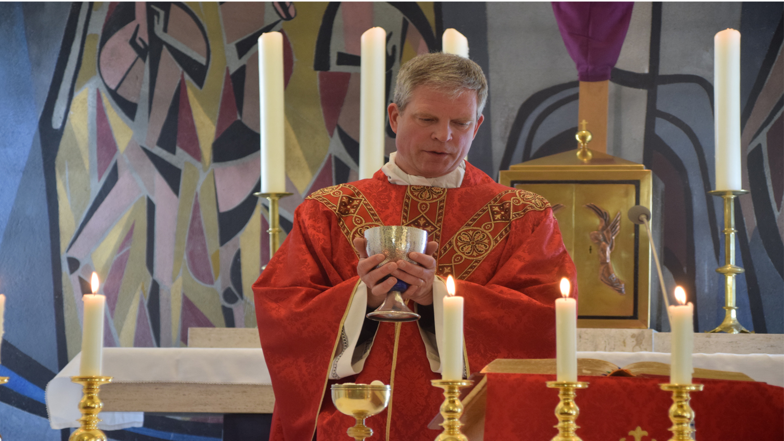 St. Ambrose Catholic Church is taking proper precautions to welcome congregants back to Sunday Mass on campus. St. Ambrose Catholic Church is taking proper precautions to welcome congregants back to Sunday Mass on campus.