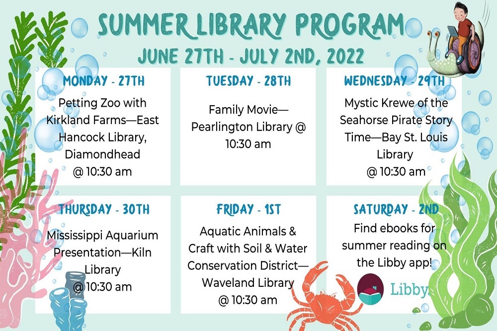 Hancock County Library System – We Are Wrapping Up Our Summer Library Program Events This Week