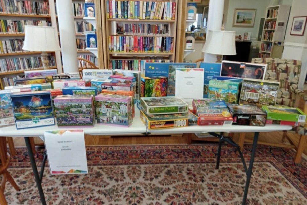 BIG Jigsaw Puzzle Blowout Sale at the library