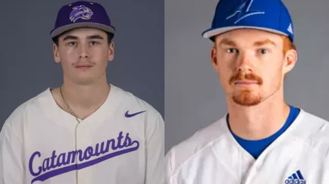 Which former South Guilford News area high school standouts will be in action on Sunday, April 27?