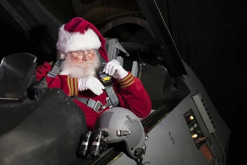 Santa Claus Prepares to Land at the Military Aviation Museum