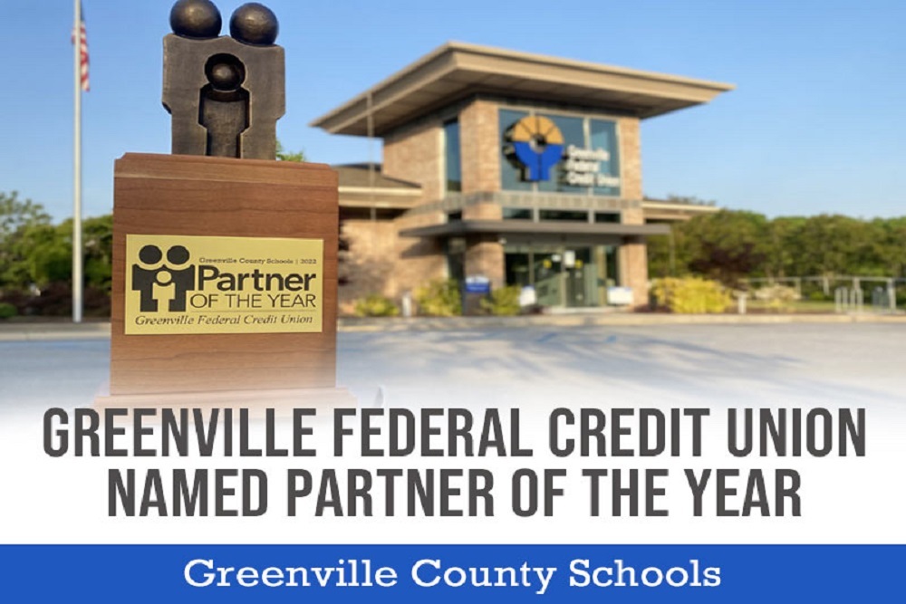 Greenville Federal Credit Union Named GCS 2022 Partner of the Year