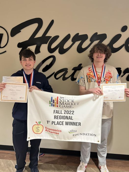 State Stock Market Game for the Fall Winner Matthew Kueter and Landen Bruden