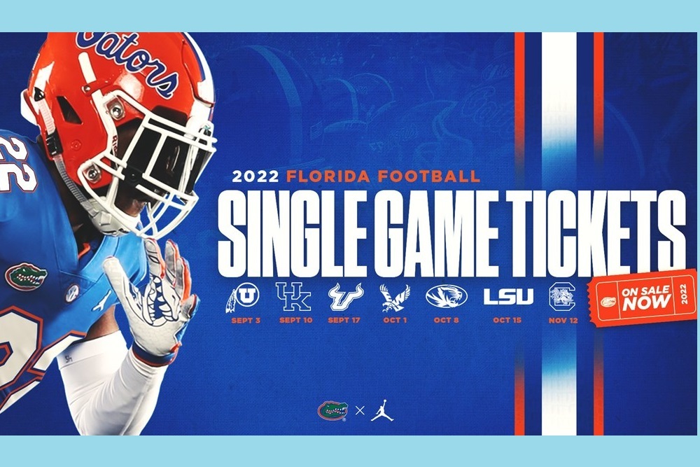 Florida Football Single-Game Tickets Now On Sale Florida Football Single-Game Tickets Now On Sale