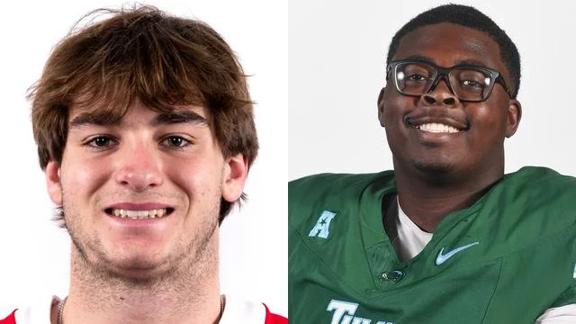 Who are the former high school athletes from Mississippi Gulf area competing during the week of Monday, Sept. 7?