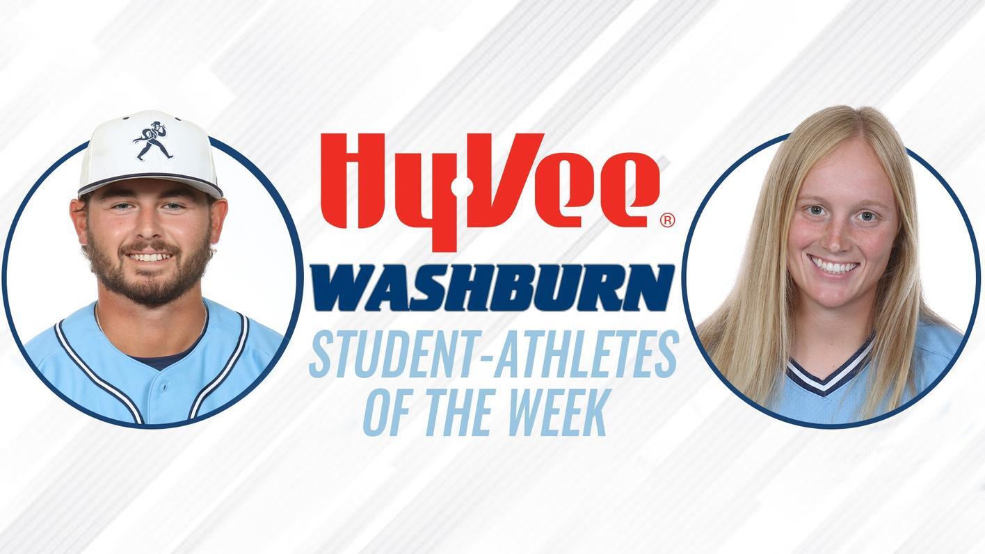 Savage, Robbins named HyVee/Washburn Student-Athletes of the Week Savage, Robbins named HyVee/Washburn Student-Athletes of the Week