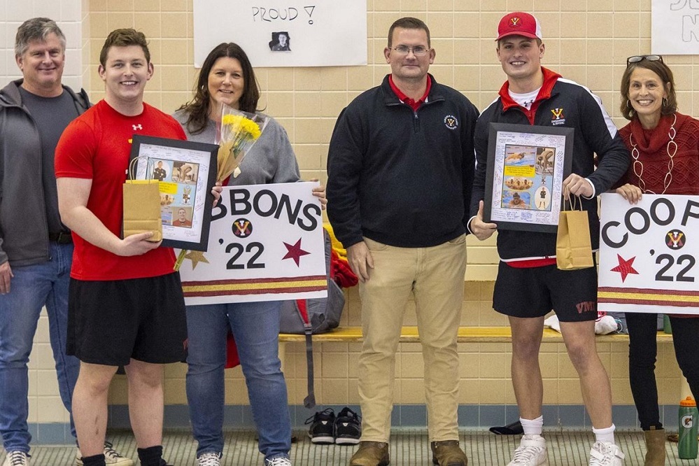 VMI Swim Falls to American on Senior Day