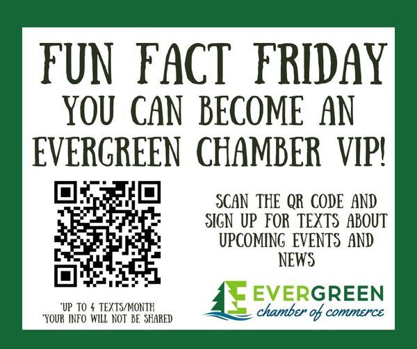Fun Fact Friday: You Can Become an Evergreen Chamber VIP Fun Fact Friday: You Can Become an Evergreen Chamber VIP