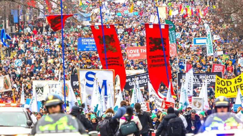 The March for Life event draws thousands of participants annually.