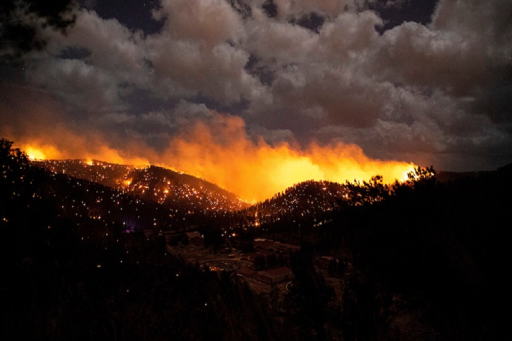 Wildfire in the Capitan Mountains Wildfire in the Capitan Mountains