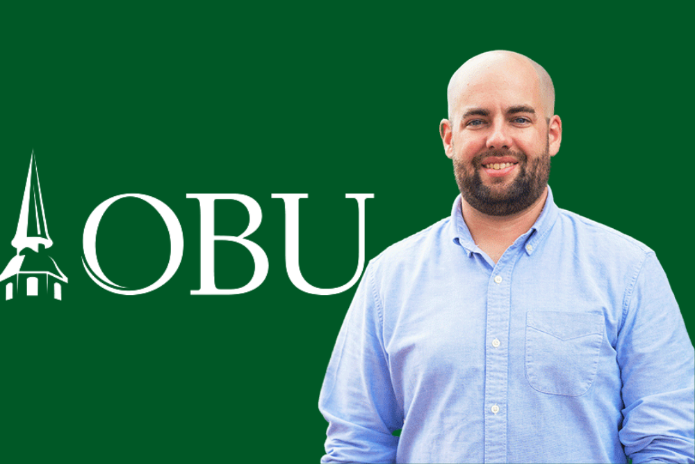 Oklahoma Baptist University Division of Art and Design Installs OBU Mural on Art Annex Building