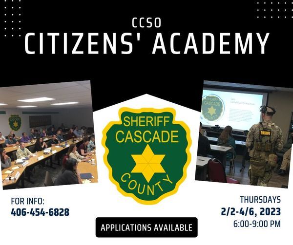 Save Your Spot in the 2023 CCSO Citizens’ Academy