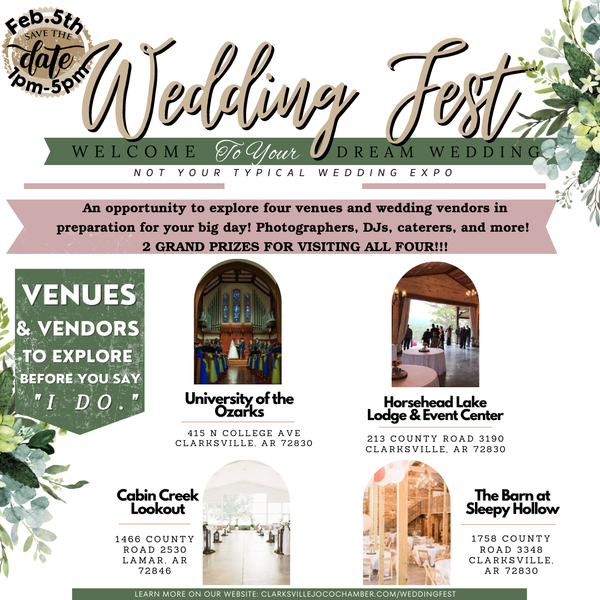 The 2023 River Valley Wedding Fest kicks off Sunday, Feb. 5th