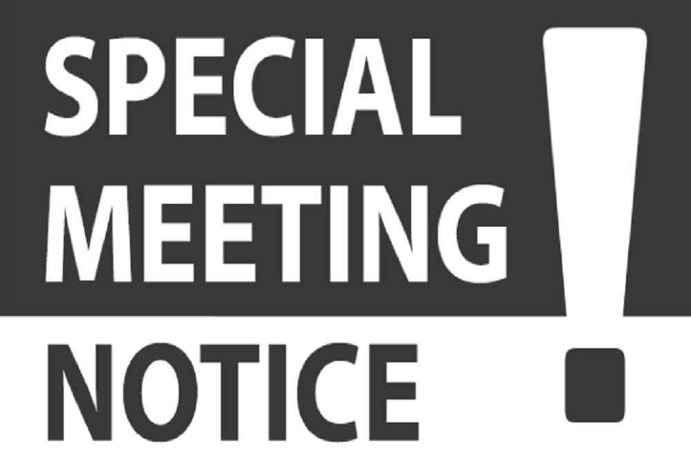 City Council Special Meeting Notice – Work Session on April 26, 2022