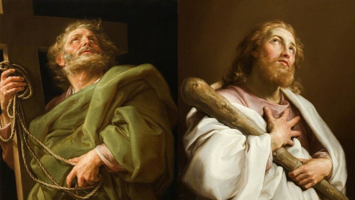 Portraits of St. Philip (left) and St. James the Less Portraits of St. Philip (left) and St. James the Less