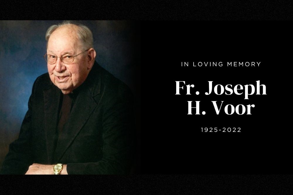 Fr. Joseph Voor, founding Psychology chair and priest for 72 years, dies Fr. Joseph Voor, founding Psychology chair and priest for 72 years, dies