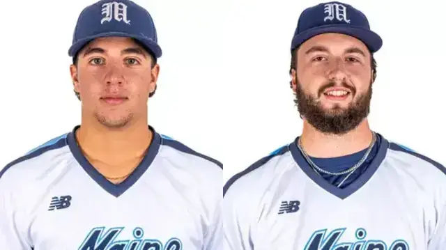 Which former Maine Highlands News area high school standouts will be in action on Sunday, April 13?