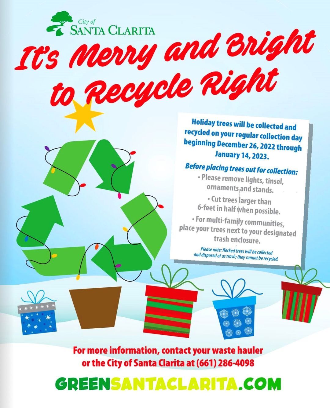 Merry and Bright to Recycle Right