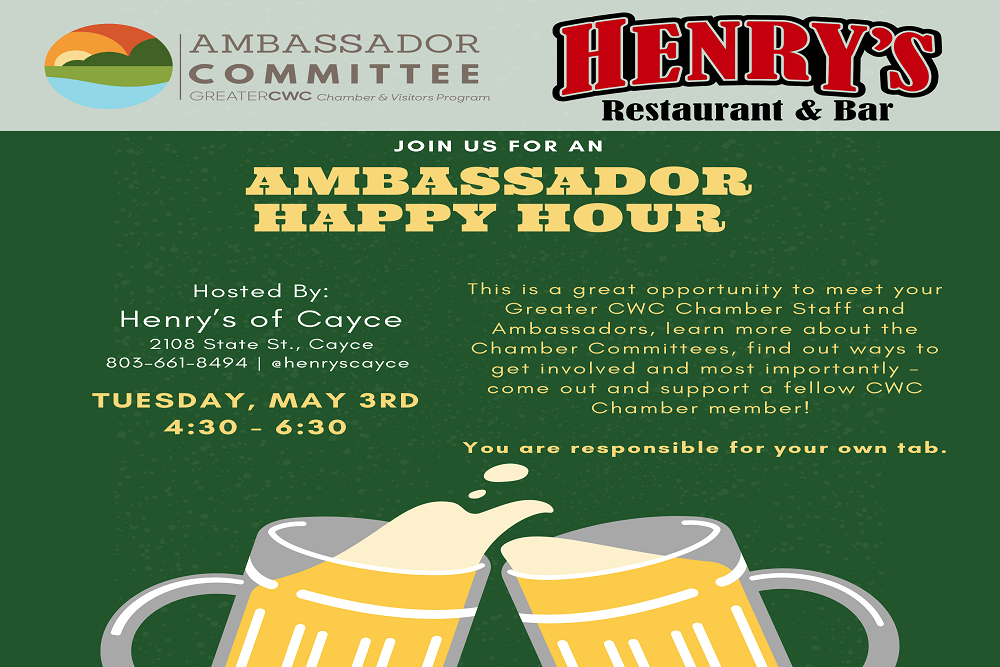 Ambassador Happy Hour at Henry’s of Cayce