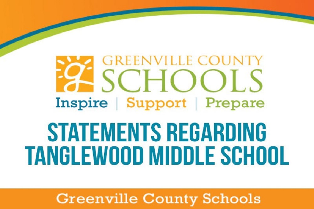 Greenville County School District: Statement Regarding Tanglewood Middle School