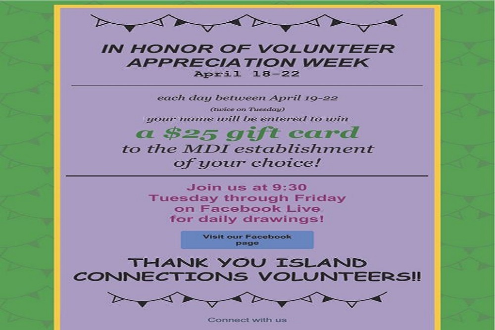 Southwest Harbor & Tremont Chamber of Commerce In Honor of Volunteer Appreciation Week Southwest Harbor & Tremont Chamber of Commerce In Honor of Volunteer Appreciation Week