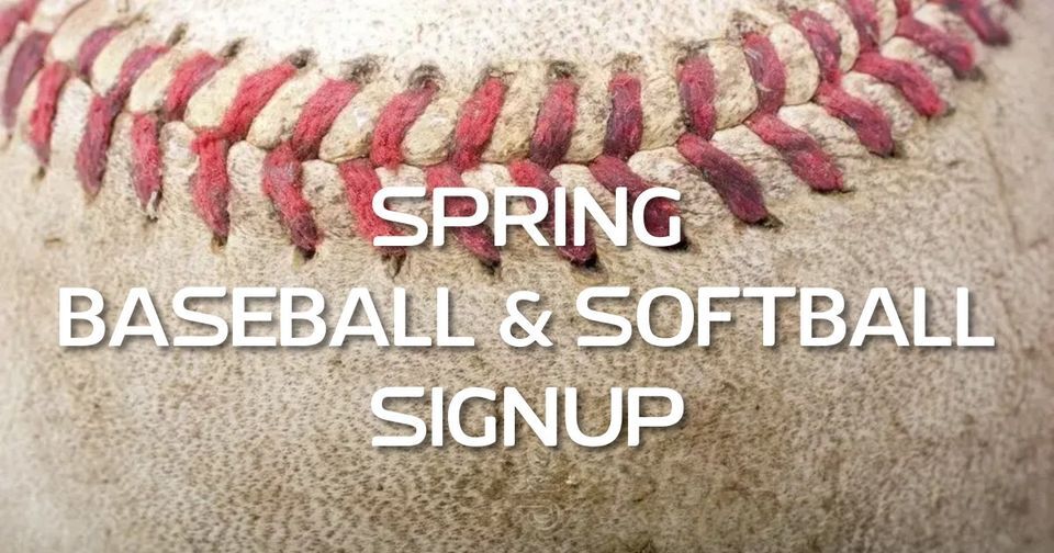 CITY OF BEEBE: Spring Baseball & Softball Online registration is now open