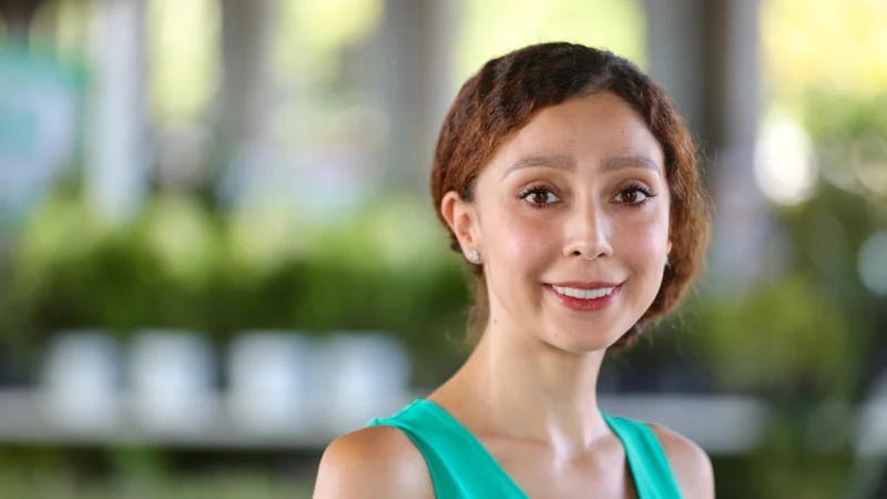 Nonie Gandhi, a dietitian at the Nancy N. and J.C. Lewis Cancer & Research Pavilion
